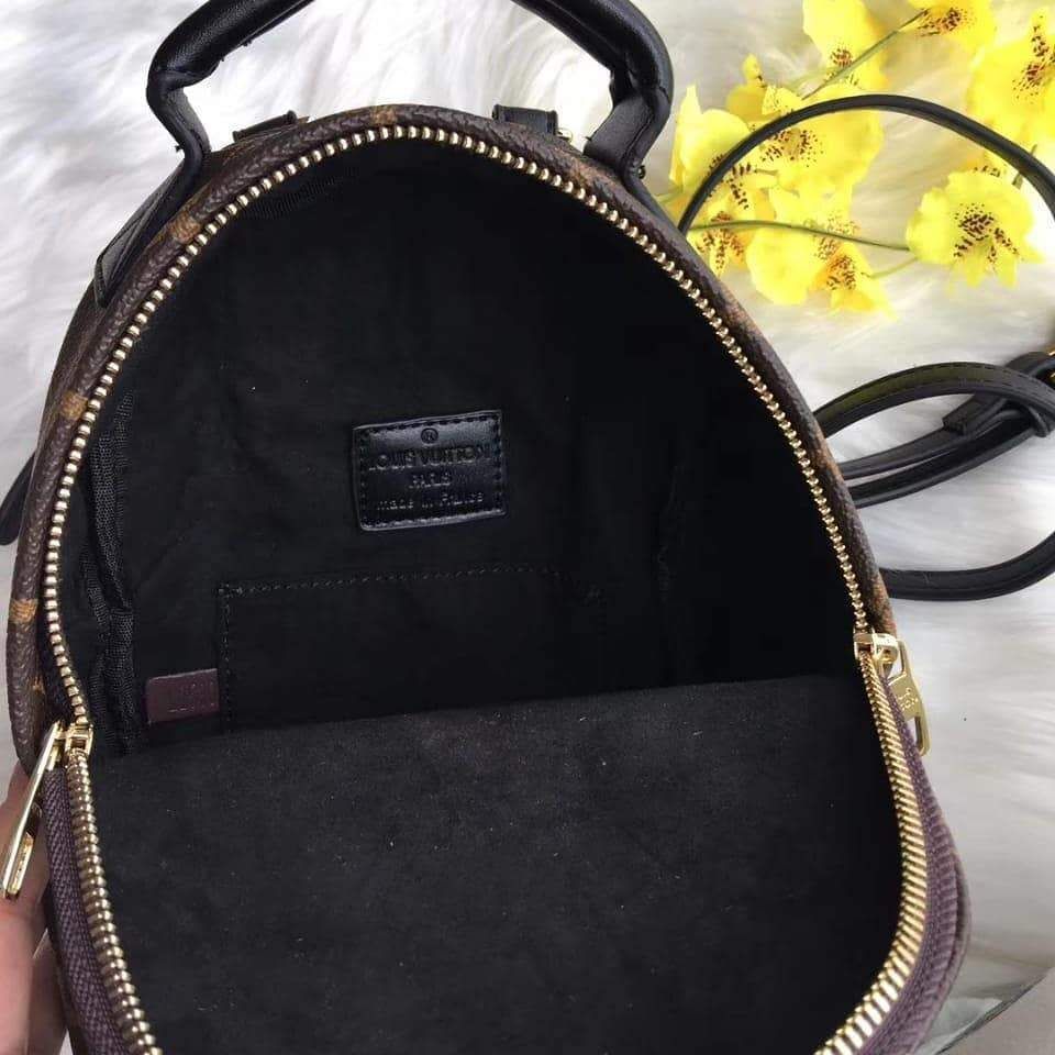 Louis Vuitton Coffee Palm Spring Mini Backpack