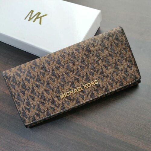Michael kors Coffee Three Fold Monogram Wallet