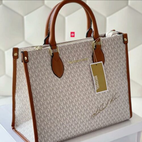 Michael Kors White Signature Tote Bag