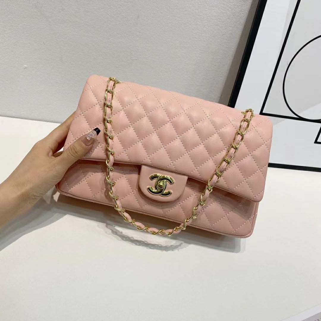 Chanel Jumbo Nude Pink Colour Sling Bag (With Box)