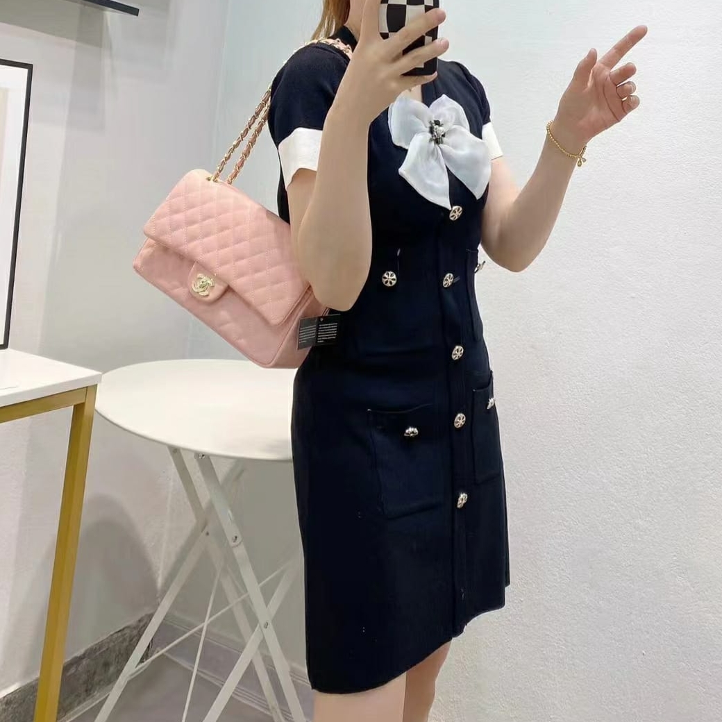 WhatsApp Image 2022-12-27 at 2.39.05 AM Chanel Jumbo Nude Pink Colour Sling Bag (With Box)