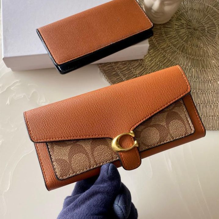 Coach Tabby Tan Three Fold Wallet