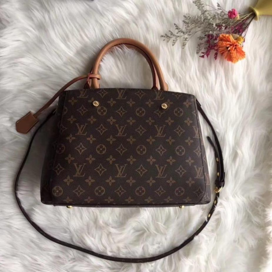 Louis Vuitton Montaigne Coffee Mono Hand Bag