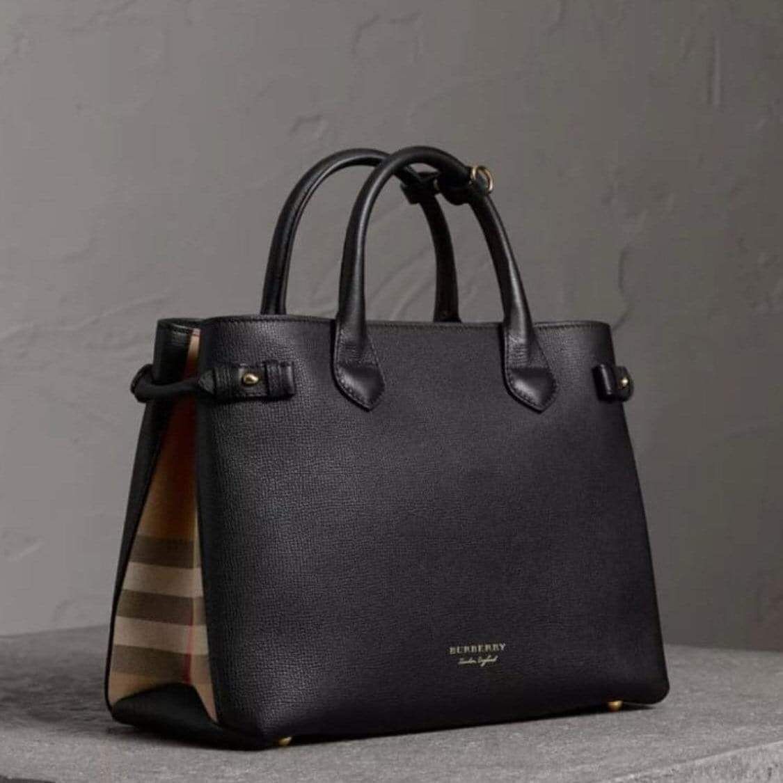 Burberry Banner Black Colour Hand Bag