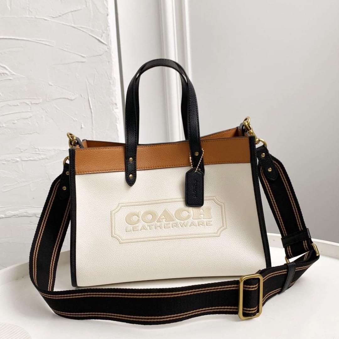Coach Field Tote 30 Color Block Bag (With Double Box)