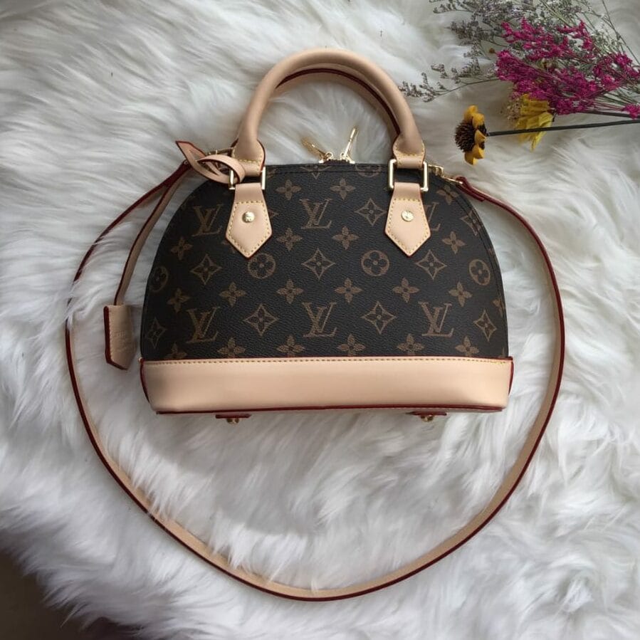 Louis Vuitton Alma Mono Coffee Color Handbag
