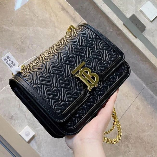 Burberry TB Black Chain Sling Bag (With Box)
