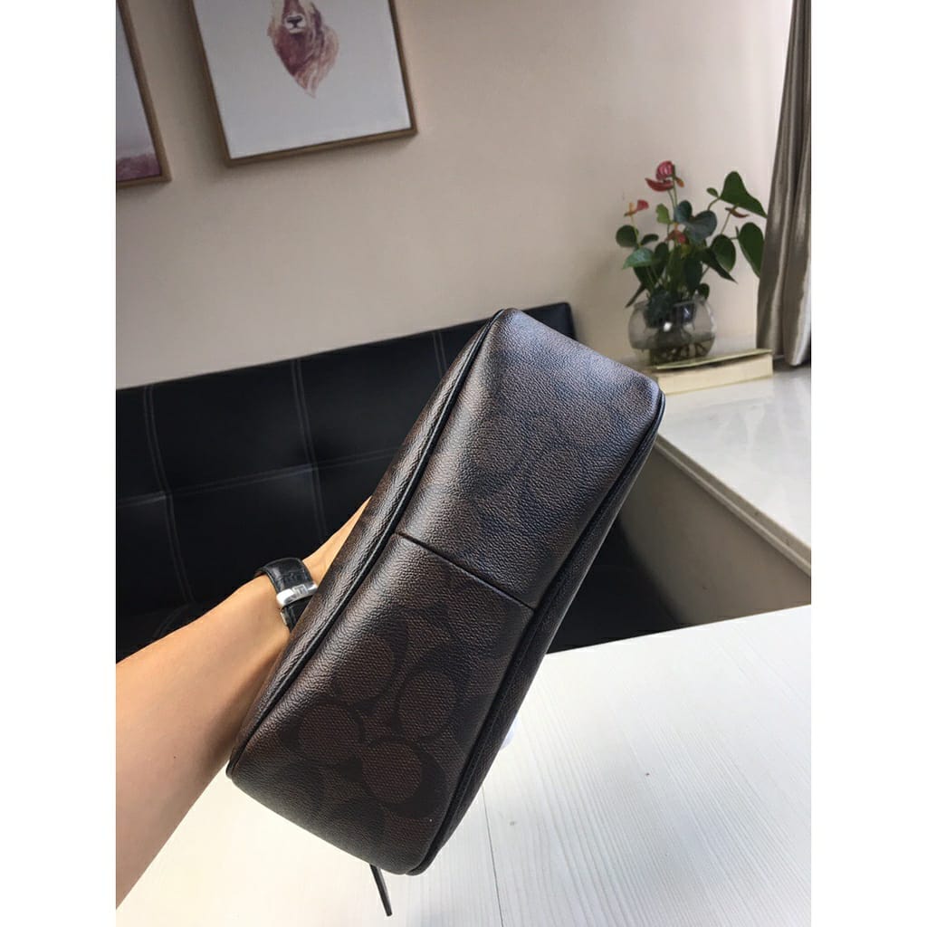 Coach Coffee Shoulder Bag (With Box)