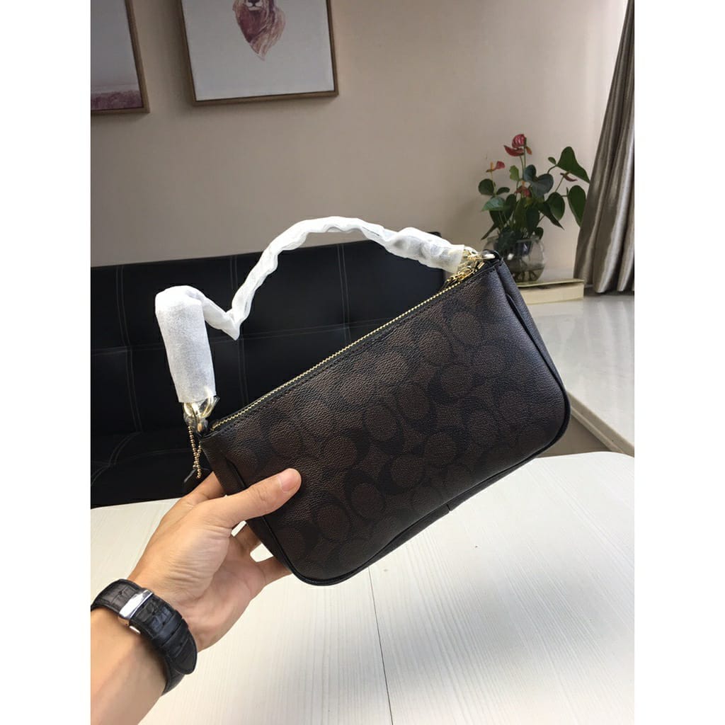 Coach Coffee Shoulder Bag (With Box)