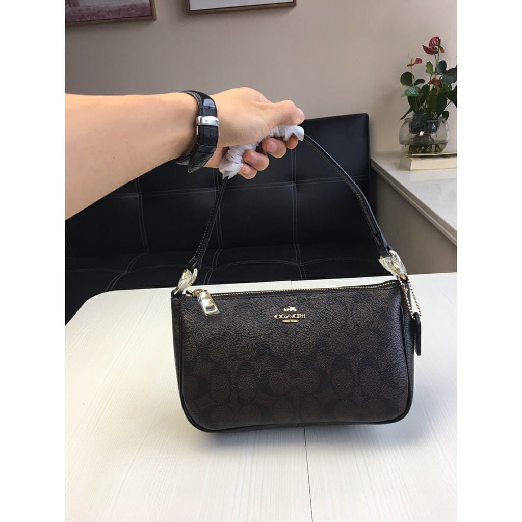 Coach Coffee Shoulder Bag (With Box)