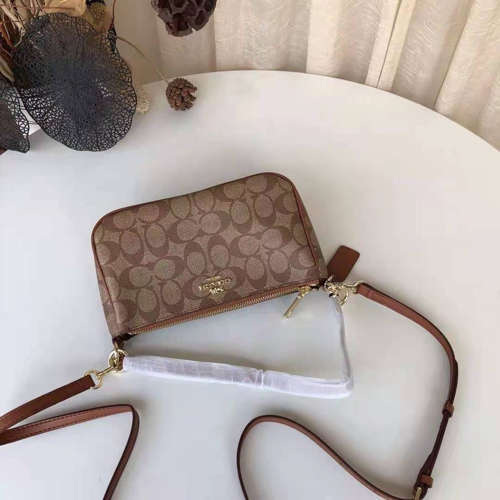 Coach Apricot Tan Shoulder Bag (With Box)