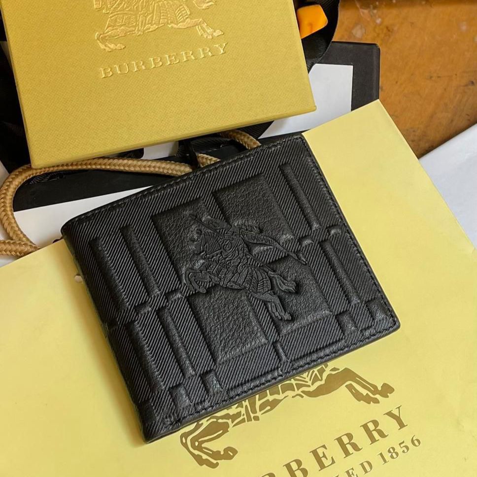 Burberry Iconic Black Leather Men’s Wallet