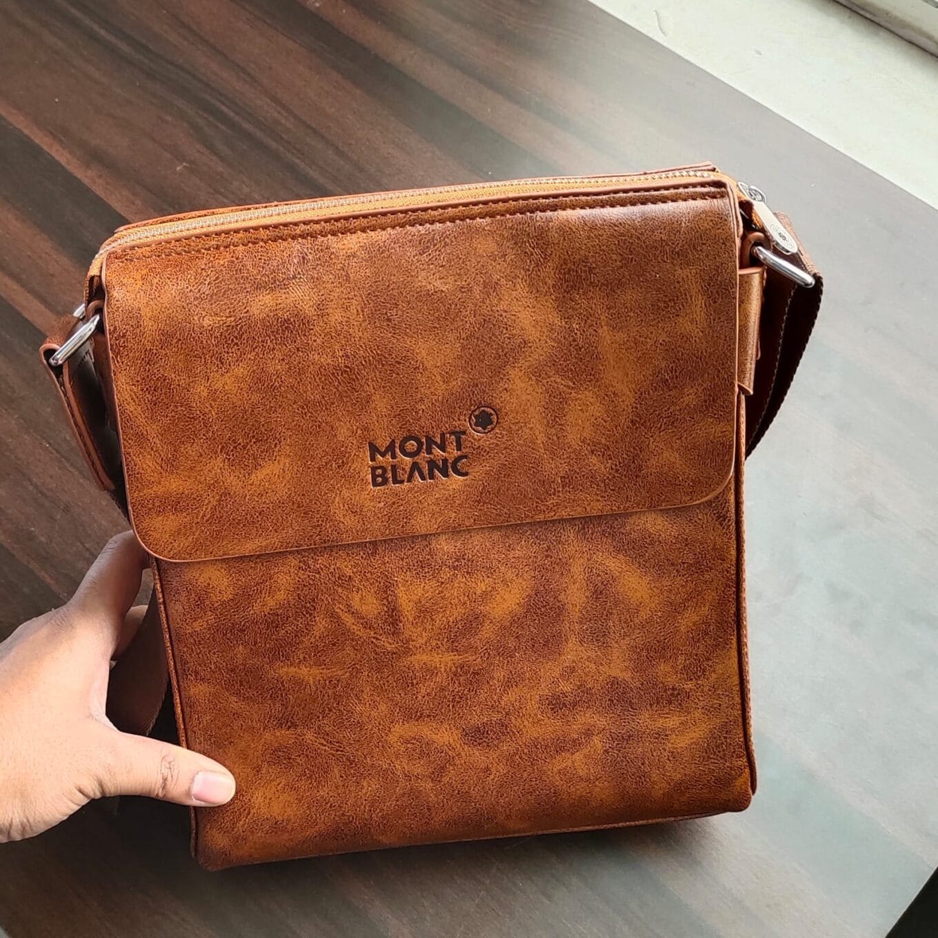Montblanc Brown Messenger Bag