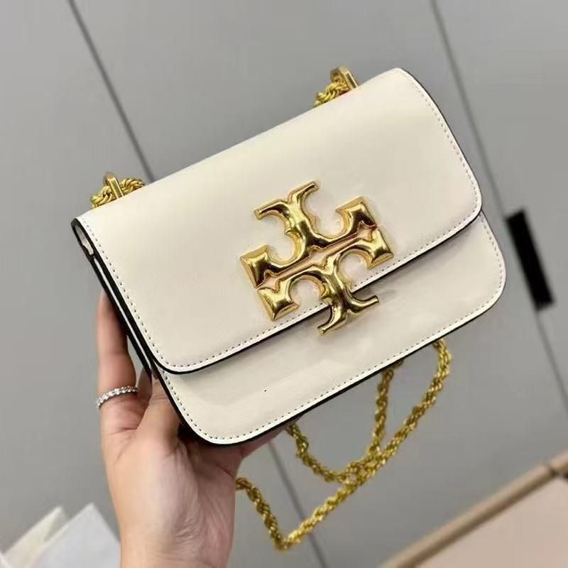 d84c12b9-5dd3-4d42-a625-d65212aa72c7 Tory Burch Eleanor White Sling Bag (With Box)