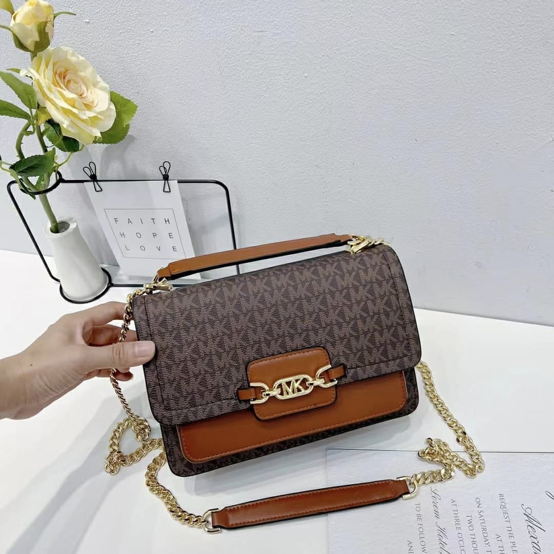 Michael Kors Brown Heather Shoulder Bag (With Box)