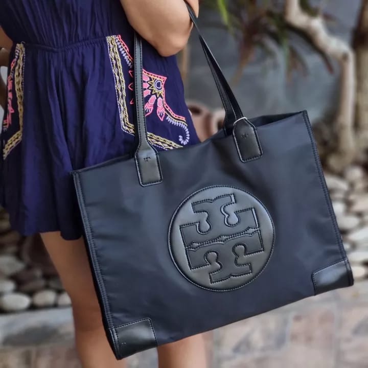 Tory Burch Ella Black Tote Bag(With Box)