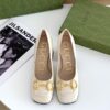 Gucci Horsebit White Pump