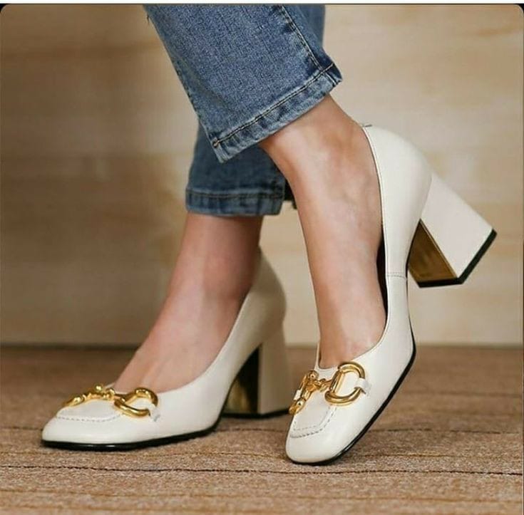 Gucci Horsebit White Pump