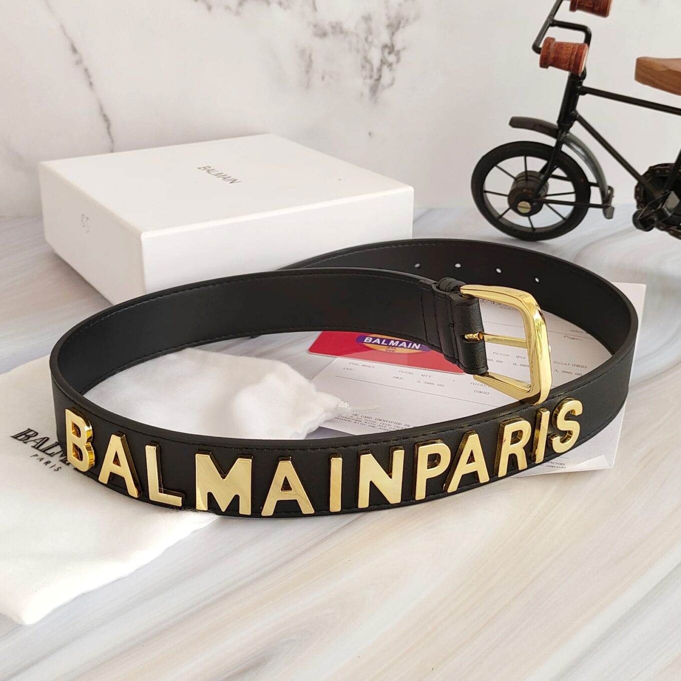 WhatsApp Image 2023-02-17 at 3.49.47 PM Balmain Black Signature Belt