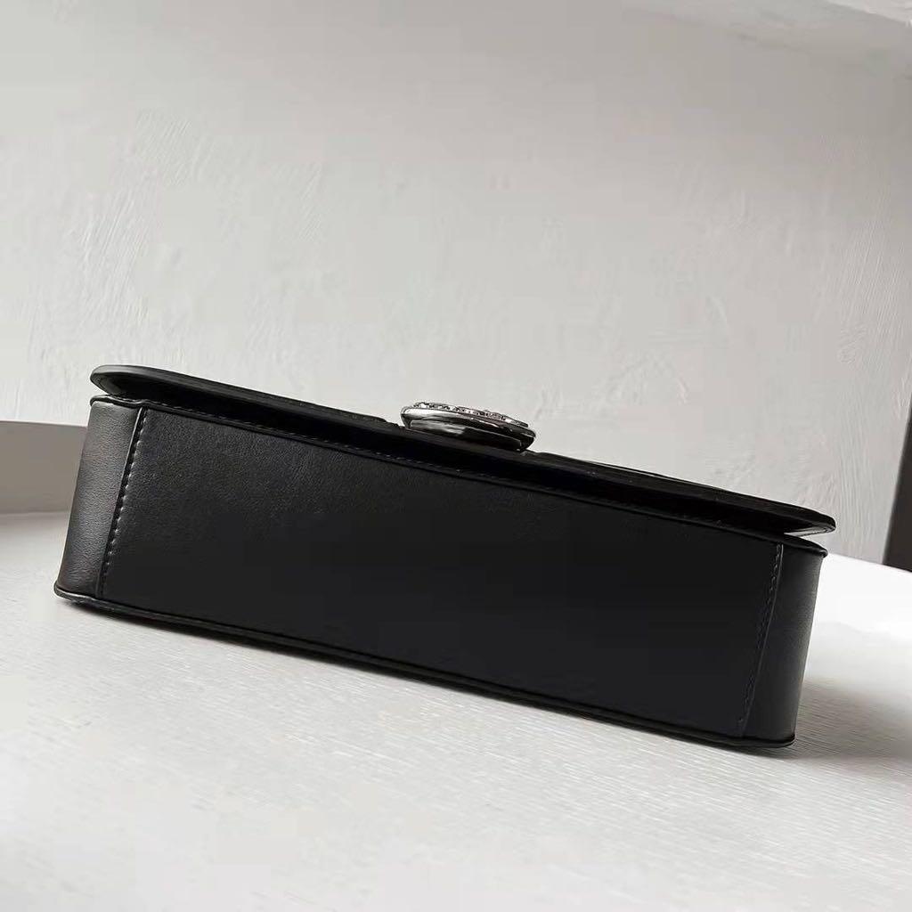 Coach Georgie Black Shoulder Bag (With Box)