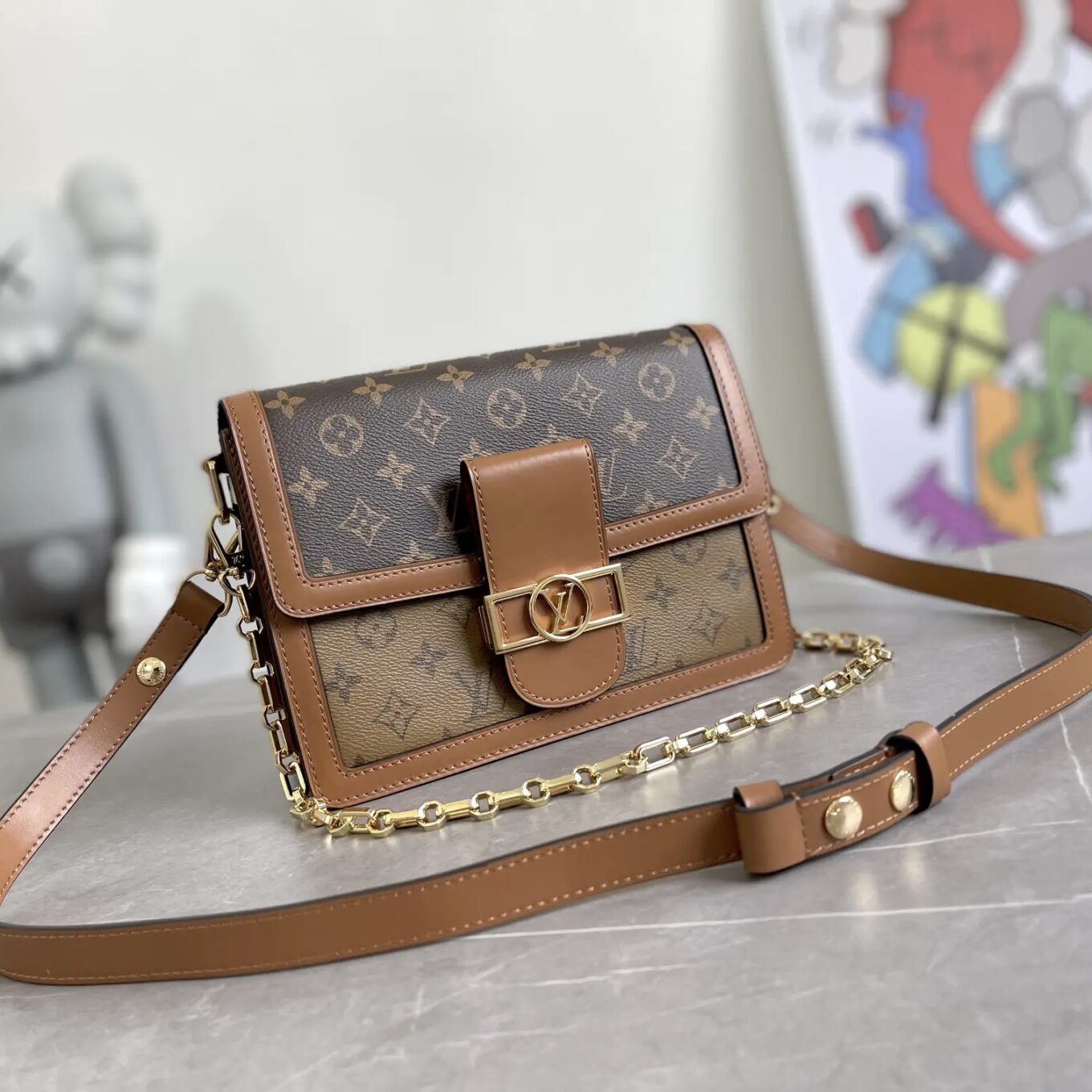 Louis Vuitton Dauphine Very Premium Shoulder Bag (With Double Box)