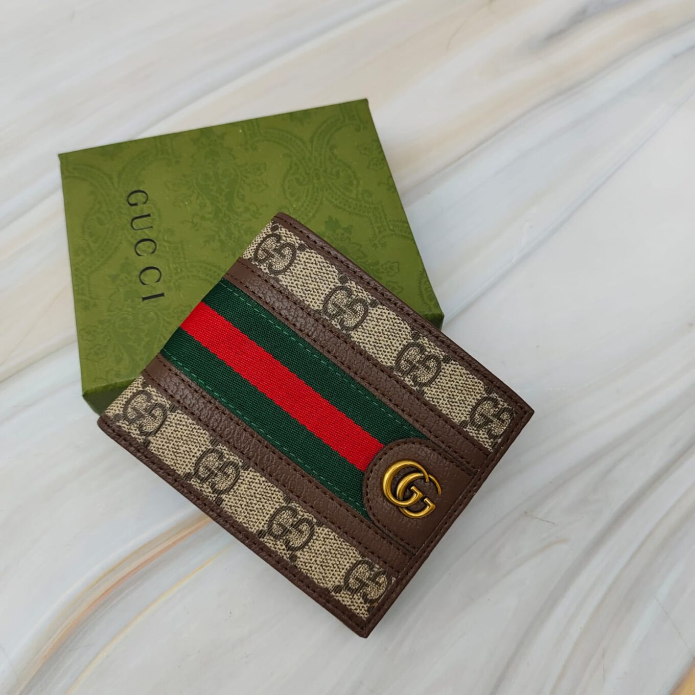 Gucci GG Ophidia Brown Men's Premium Wallet