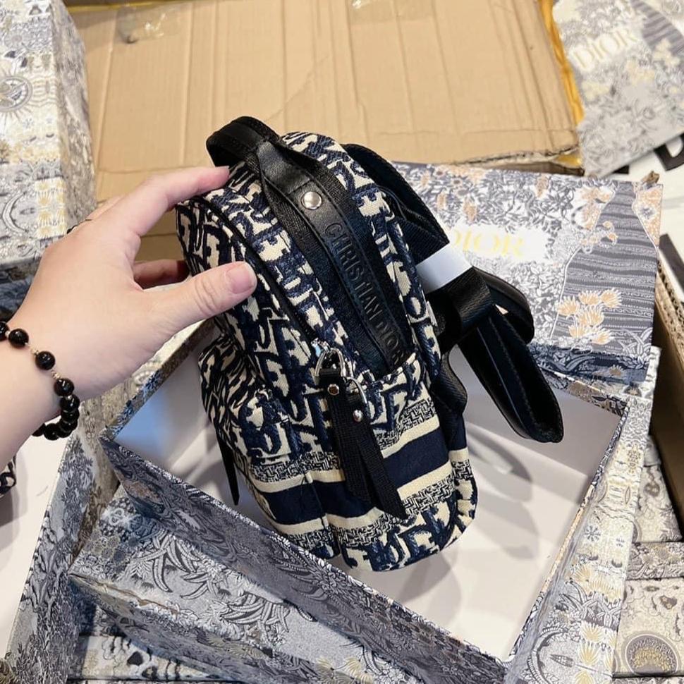 Dior Signature Blue Color Mini Backpack