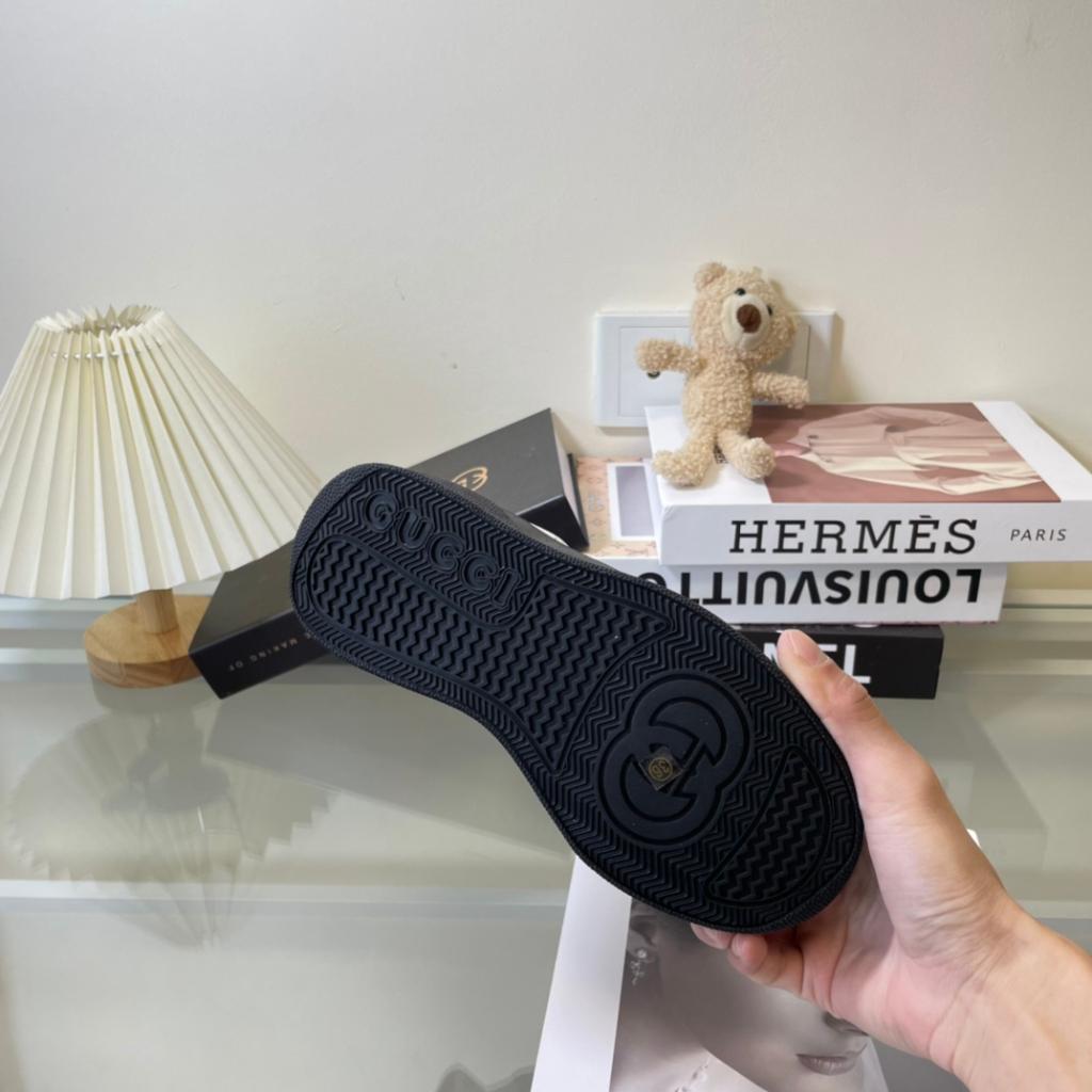 Gucci Gg Embossed Black and White Sneaker for Men