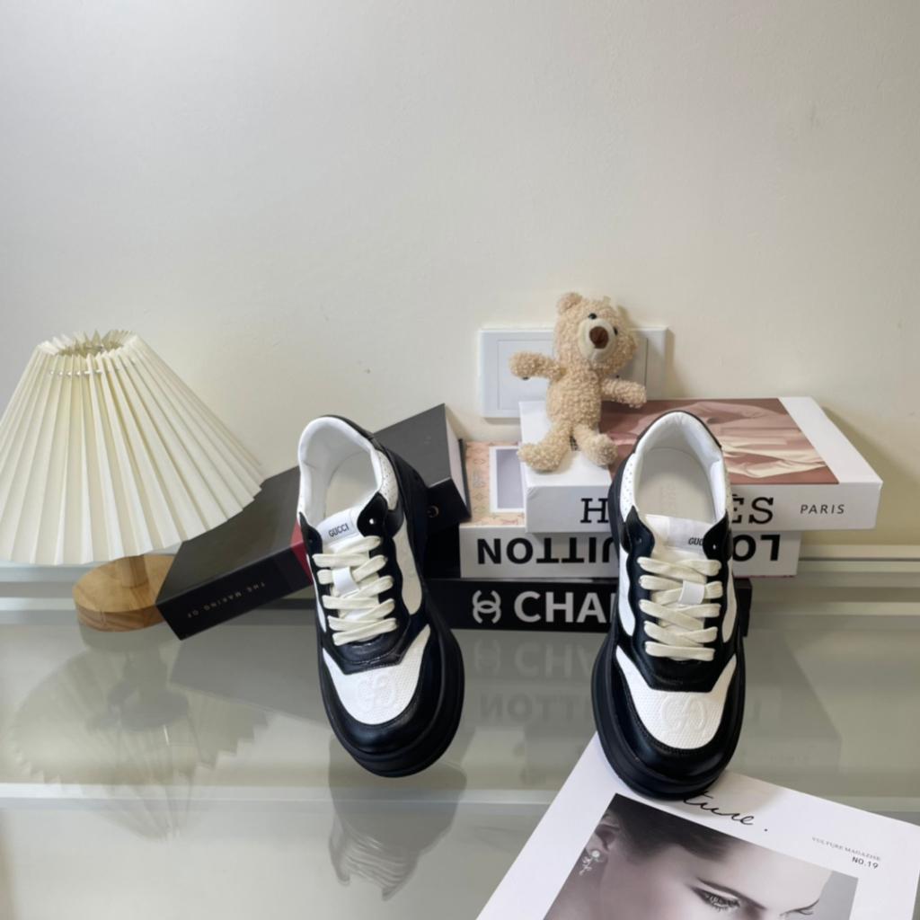 Gucci Gg Embossed Black and White Sneaker for Men