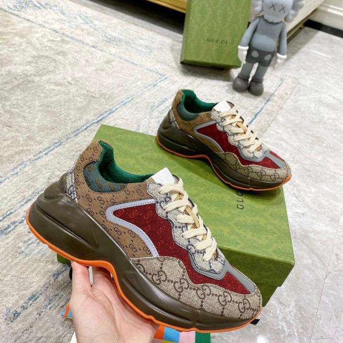 Gucci Gg Rython Brick Canvas Unisex Premium Quality Shoe