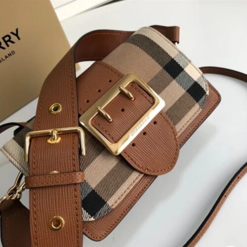 Burberry The Small Buckle Bag Brown (With box)