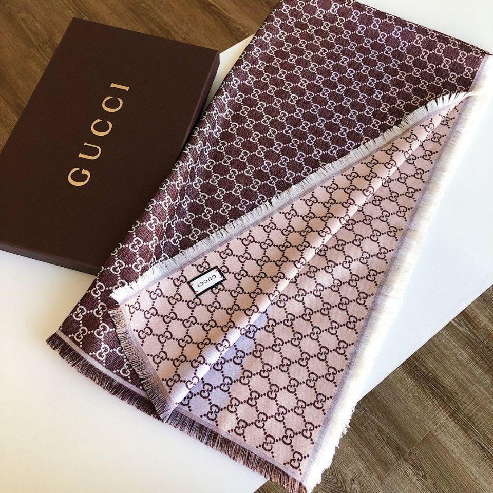 Gucci Maroon GG Unisex Stole