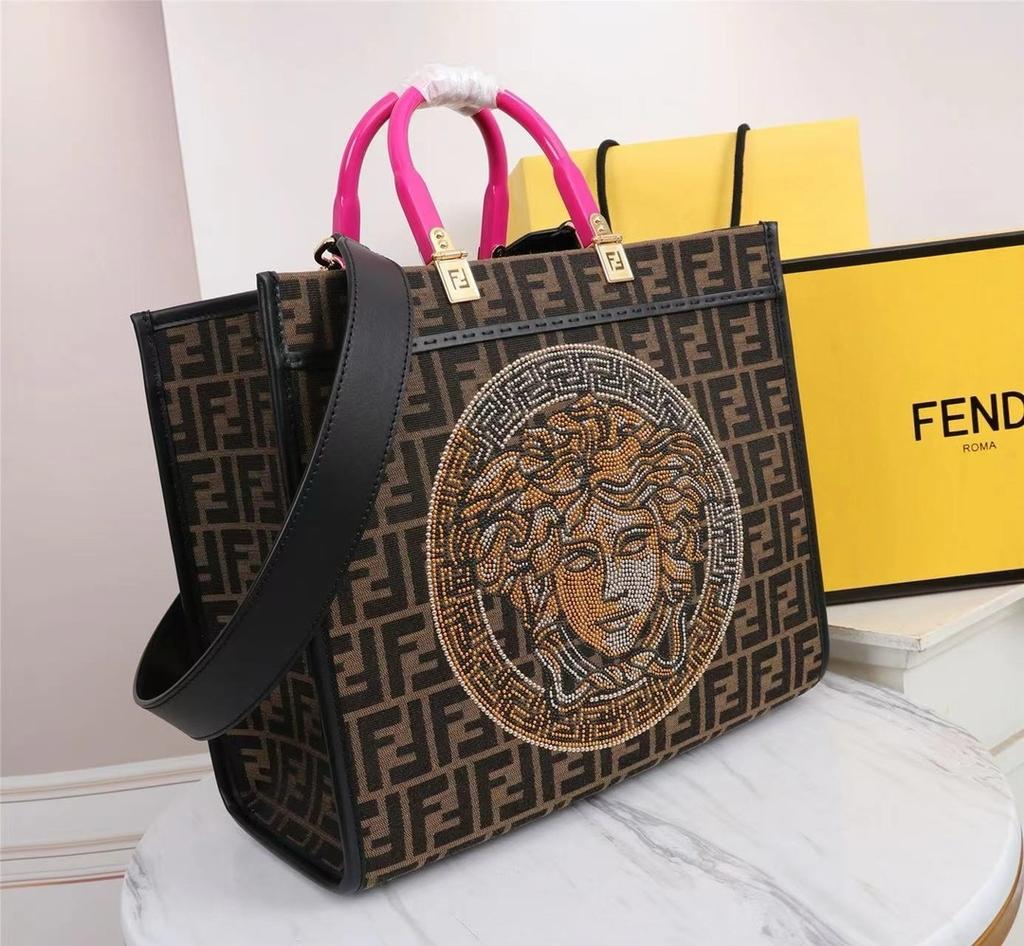 Fendi X Versace Roma Sunshine Tote Bag