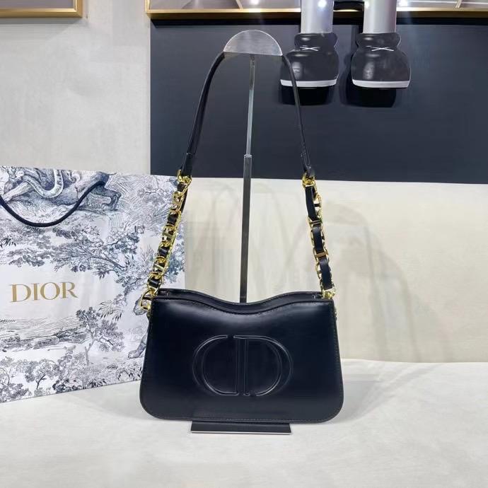 Christian Dior Black Signature Hobo Bag (With Box)