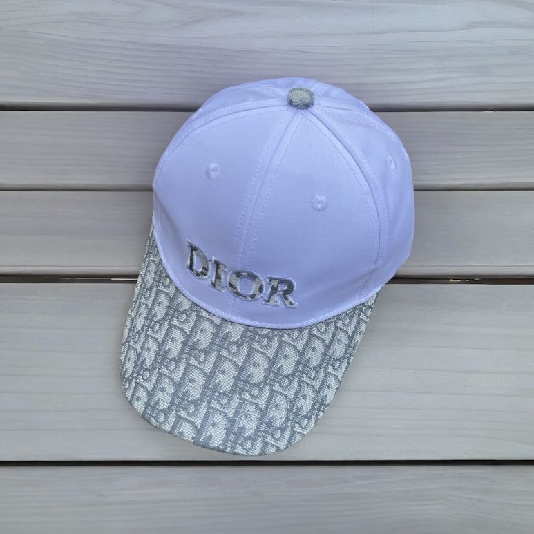 Dior White Grey Baseball Cap
