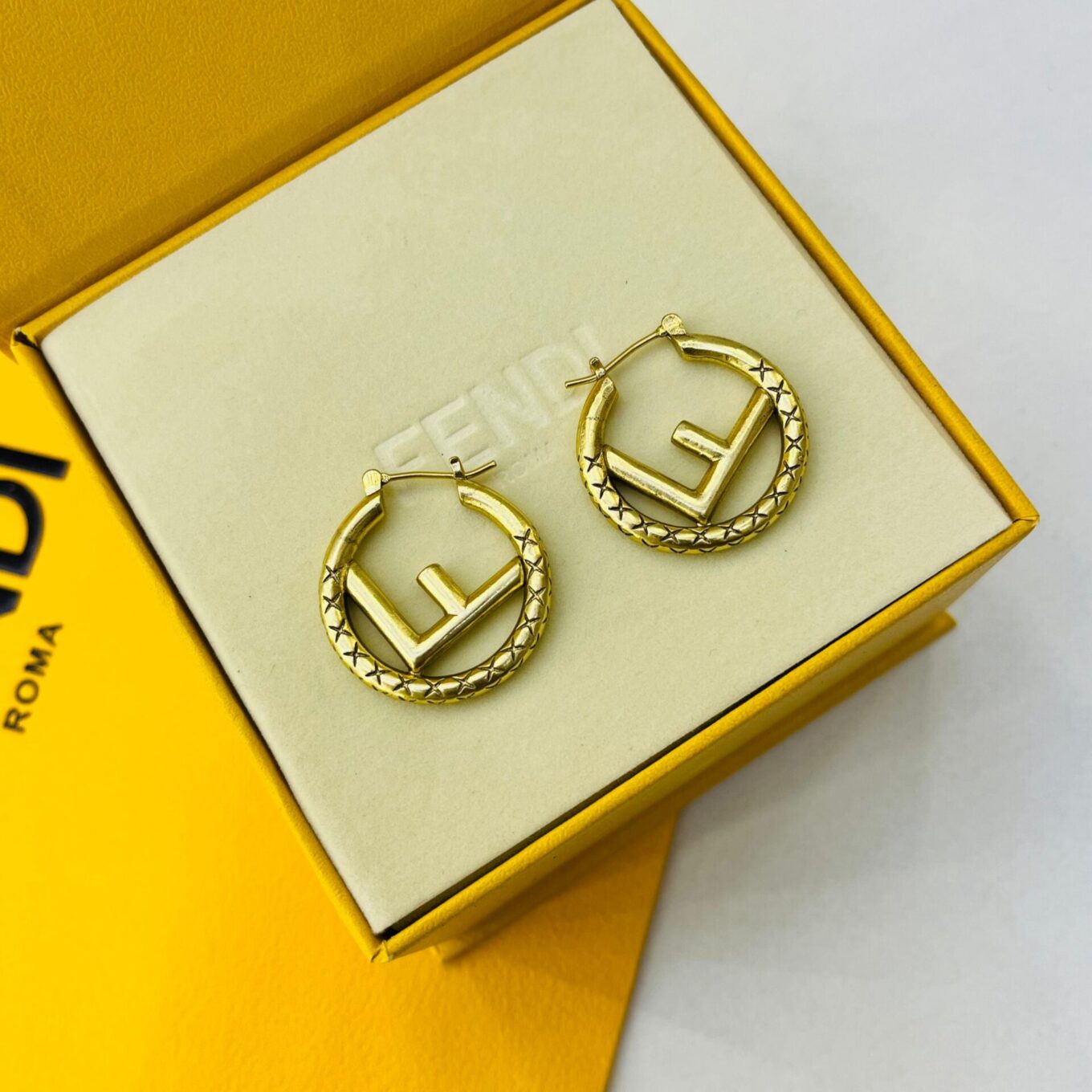 Fendi F Round Earring