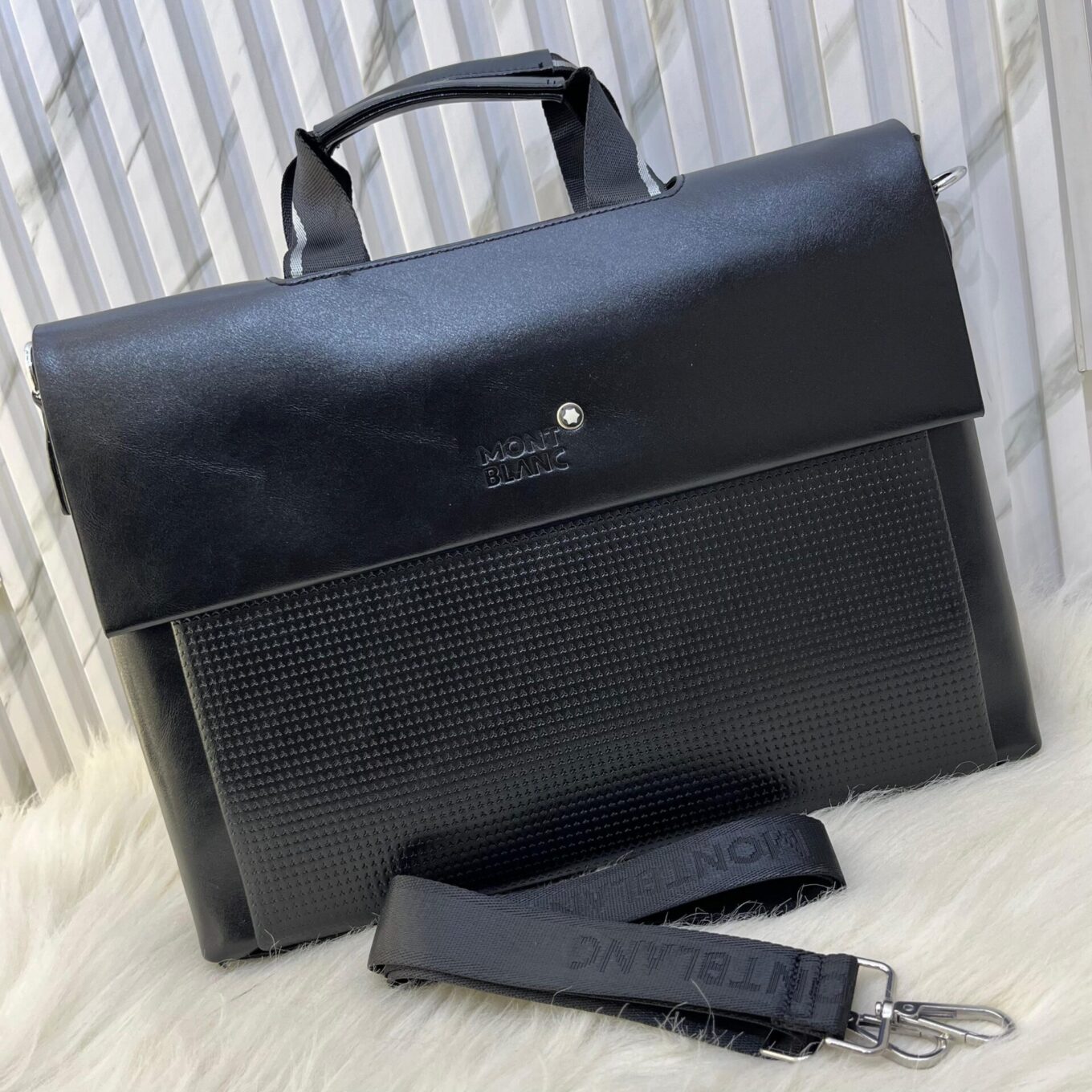 Montblanc Black Laptop Bag
