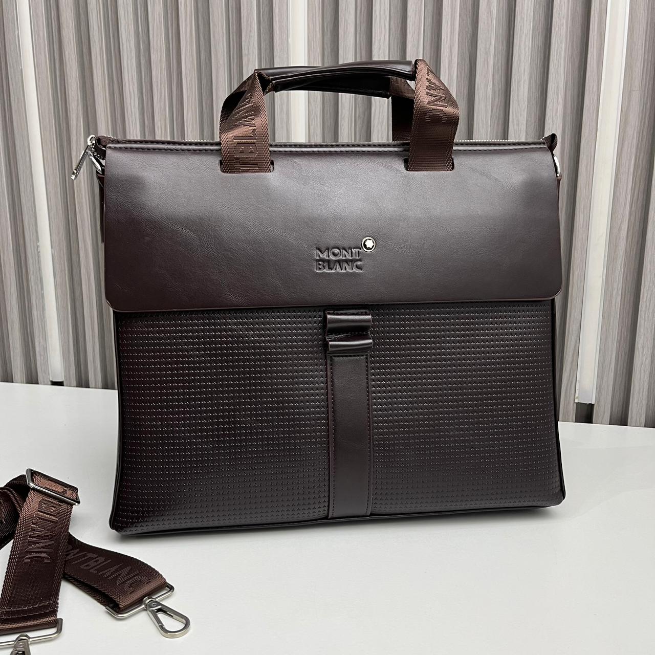 Montblanc Coffee Laptop Bag