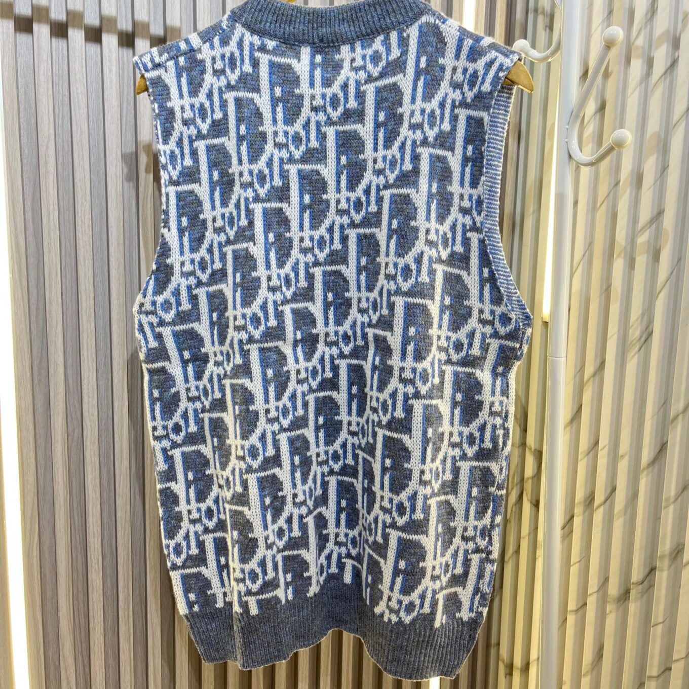 Christian Dior Monogram Knitted Sleeveless Warm Top