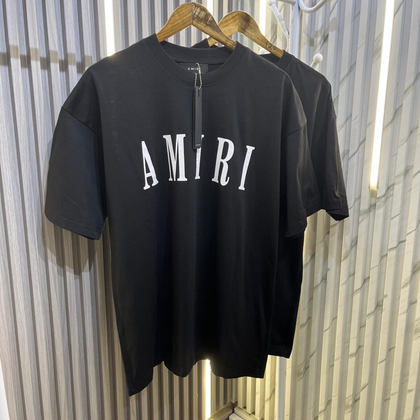 Amiri Classic Black Oversized Tshirt