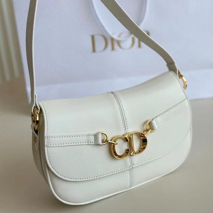 Christian Dior Besace White Sling Bag (With Box)
