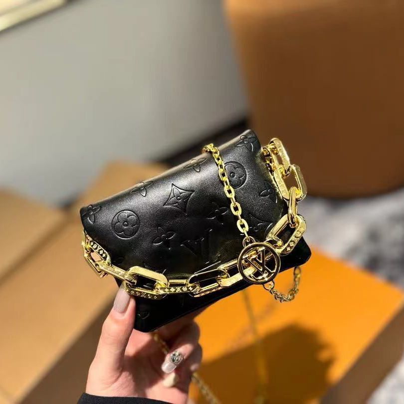 Louis Vuitton Mini Nano Black Coussin Sling Bag (With Box)