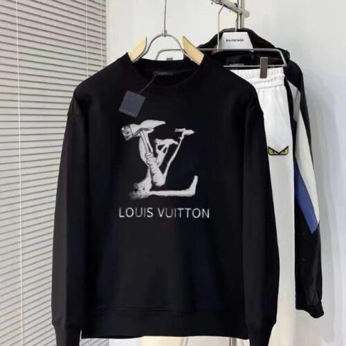 WhatsApp Image 2025-01-04 at 12.46.05 AM Louis Vuitton Halloween Black Sweatshirt