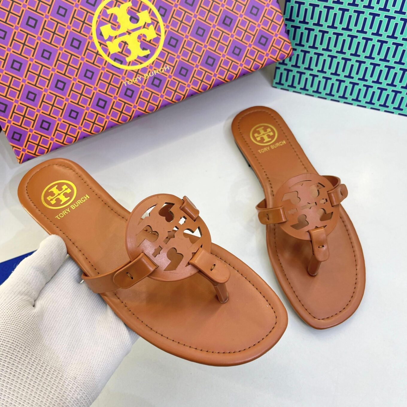 WhatsApp Image 2025-01-18 at 6.27.02 PM (1) Tory Burch Miller Brown Slip On Flat