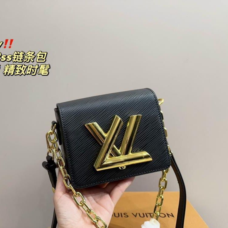 Louis Vuitton Twist Black Mini Sling Bag (With Double Box)