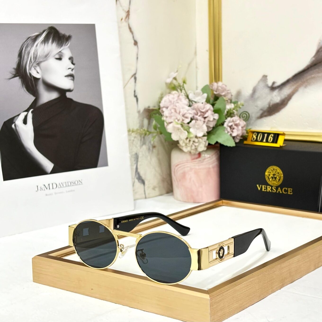 Versace Oval Sunglass For Women