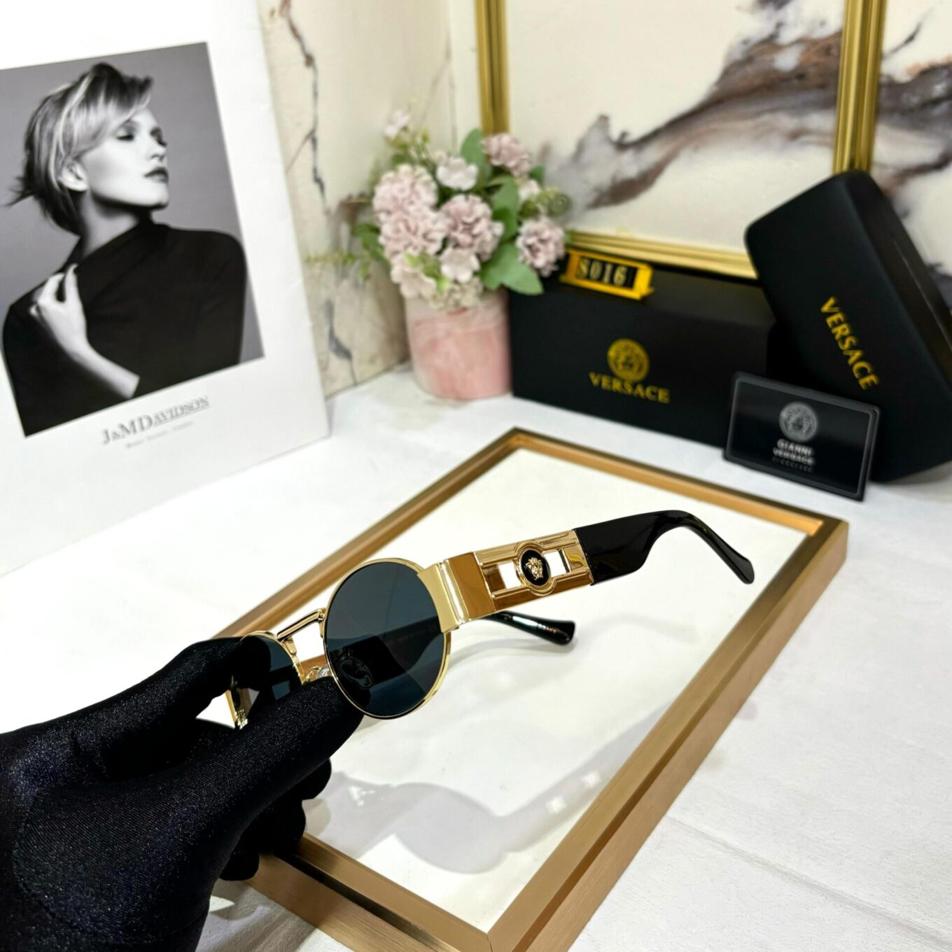 Versace Oval Sunglass For Women