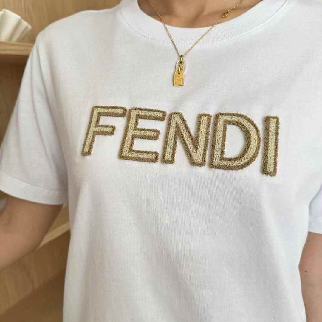 Fendi White Oversized T-shirt  For Women