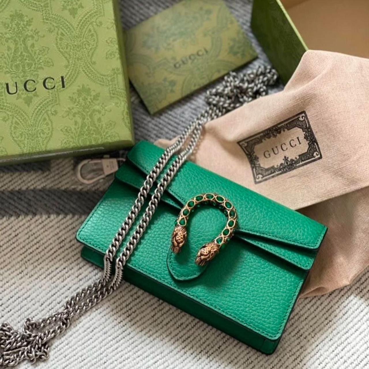 Gucci Dionysus Green Mini Sling Bag (With Box)