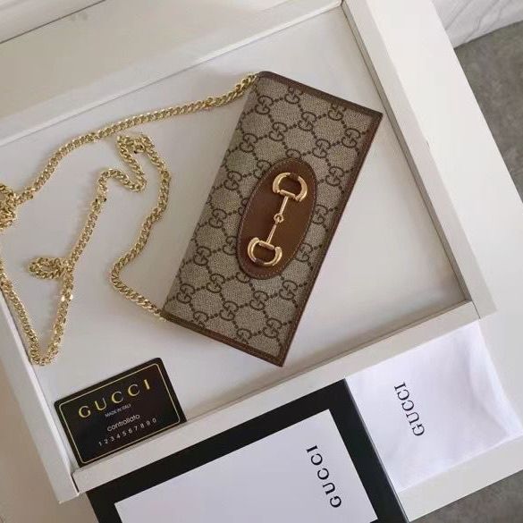 Gucci Horsebit Wallet Sling Bag (With Box)